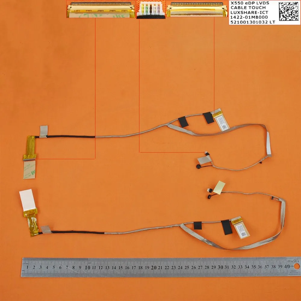 New Laptop LCD Cable For ASUS X550LC X550LD ,Motherboard Interface 40Pin,LCD Screen Interface 30Pin, PN:1422-01mb000