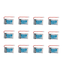 12pcs 3.7v 150mah 30C Lipo Battery For JJRC H20 Battery RC Helicopter Part Mini Drone