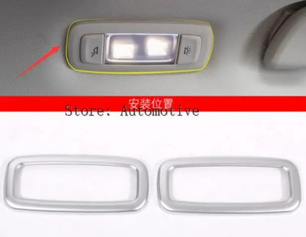 For BMW 7 Series G11 G12 730li 740li 750li 2016-2017 Car Accessories ABS Matte Chrome Interior Reading Light