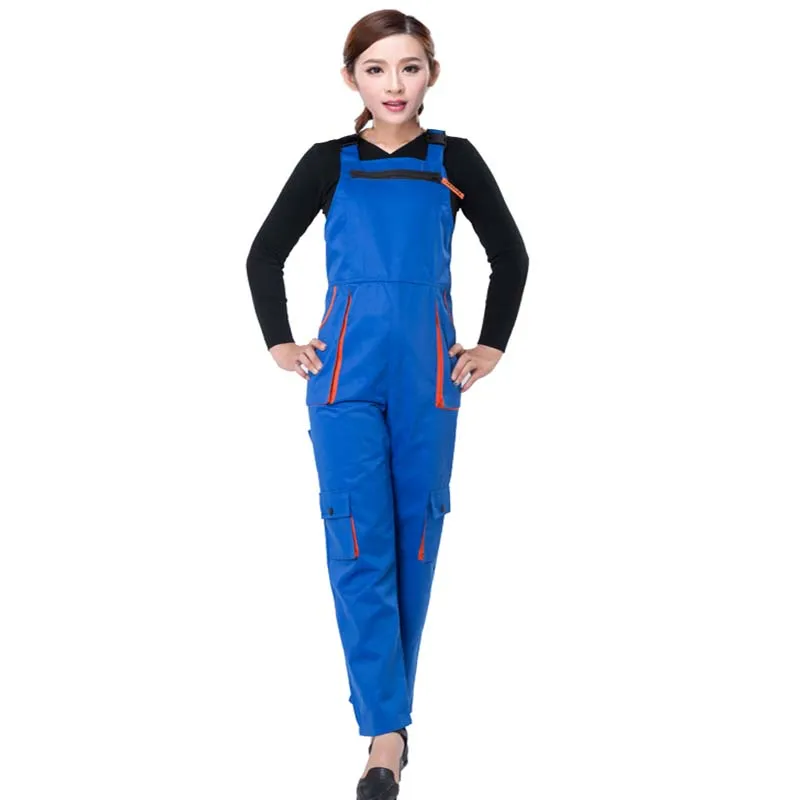 Work overalls men women protective coverall repairman strap jumpsuits trousers working uniforms Plus Size sleeveless coveralls