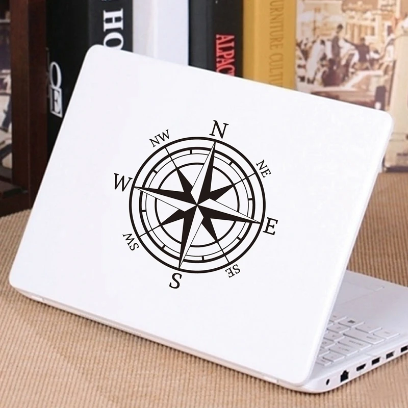 Nautical Compass Wall Decal Compass Rose Navigate Vinyl Sticker Nature Art Ship Ocean Sea Wall Decor