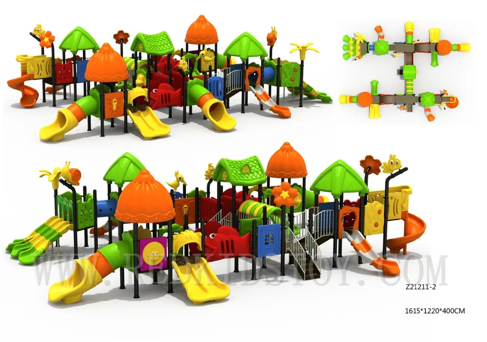 Thailand Tender Commercial Children Large Playground Structure Z21211-2