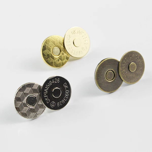 

Dia.14mm Magnetic snaps fasteners handbag craft buttons - Chose silver ,gold ,antique ,Gunmetal