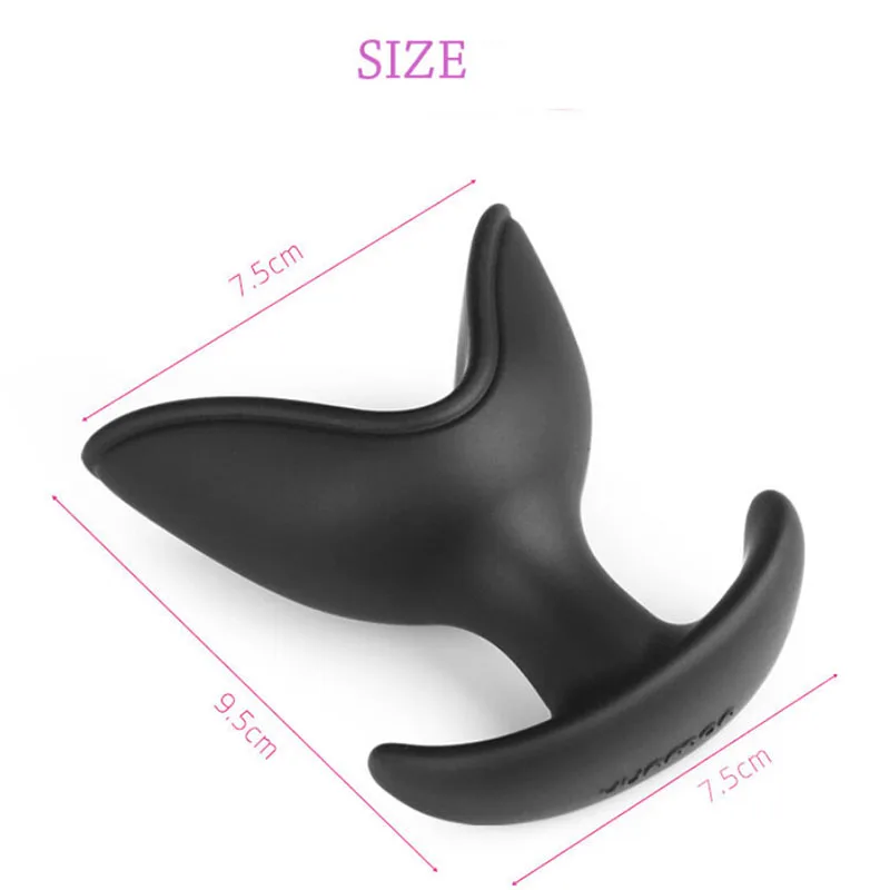 Soft Silicone V Port Anal Plug SM Toys Opening Butt Plug Speculum Prostate G-spot Massage Anal Sex Toys Faloimitator Woman O4