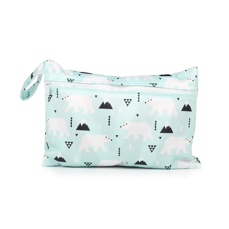 35 pattern NEW Size: 15*22.5CM Wetbags Washable Reusable Cloth diaper Nappies Bags Waterproof Swim Sport Travel Carry bag
