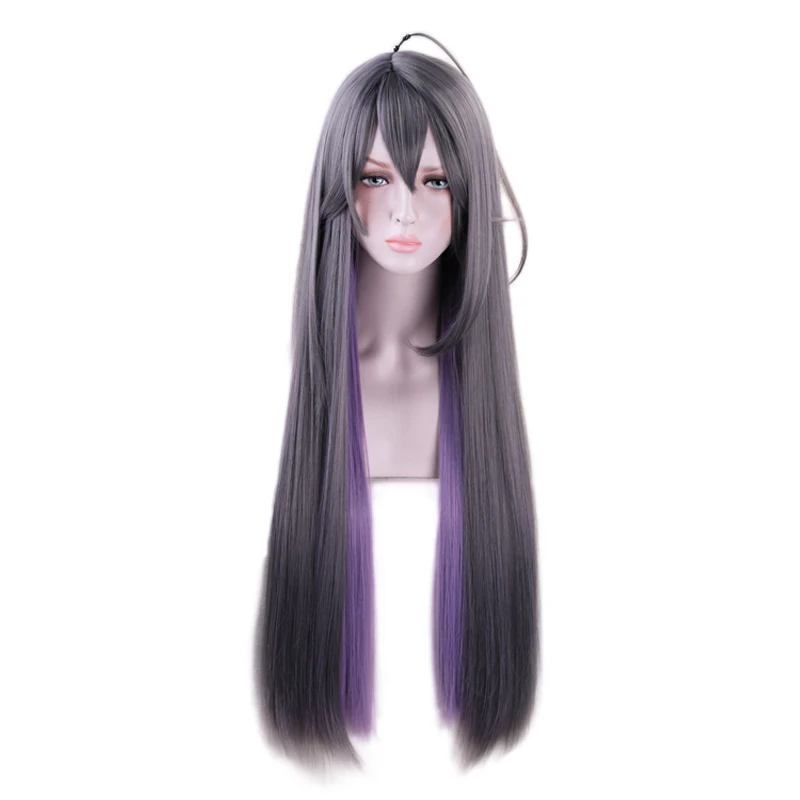 Divisione Rap Battle Ipnosi MIC JAKURAI JINGUJI Parrucca lunga diritta Cosplay Parrucche sintetiche per capelli Costume + Protezione per parrucca