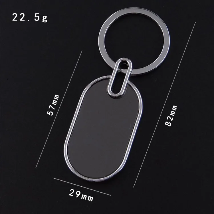 Trendy Business Key Chains Blank Metal Keychain Creative Advertising Practical Small Gift Key Pendant For Men Key Ring