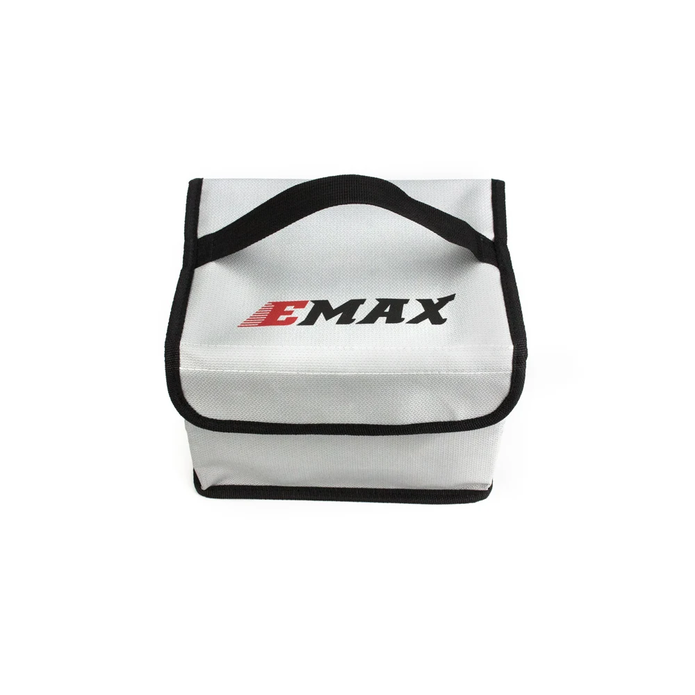 Emax Fireproof Waterproof Lipo Battery Safety Bag155*115*90mm(Black )/200*150*150mm(Grey) For RC Plane Drone Handbag