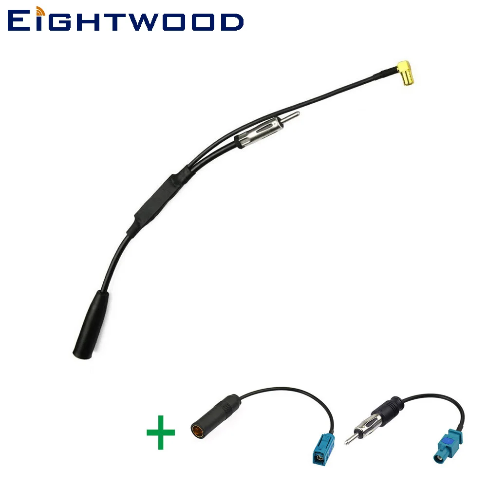 

Eightwood DAB+ Car Radio Aerial Splitter Adapter with ISO to Fakra C Connector DIN 41585 to Fakra C Jack Antenna Adapter