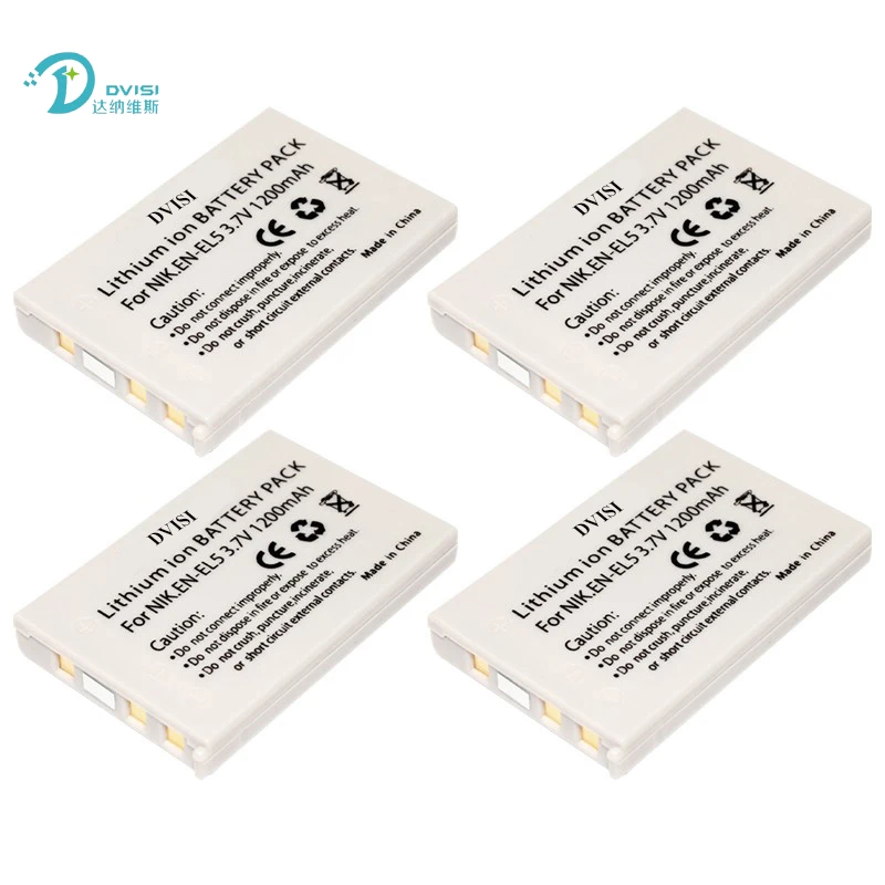 DVISI 3.7V 1200mAh EN-EL5 EN EL5 Camera Battery for NIKON Coolpix P530 P520 P510 P100 P500 P5100 P5000 P6000 P90 P80 Wholesale