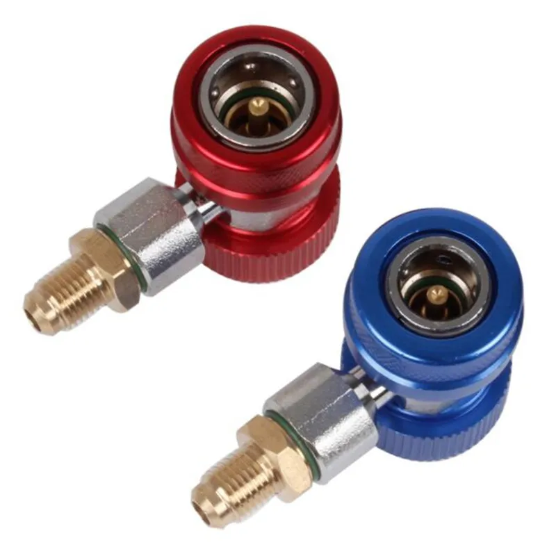 R134a High & Low pressure Quick Connector Adapter Coupler Car Automotive Refrigerant Adjustable quick connector