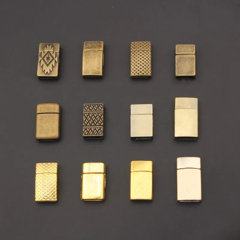 3Sets Fashion Jewelry Clasps Rectangle Strong Magnetic Clasp For 5mm 10mm Flat Leather Bracelet DIY Jewelry Findings Making