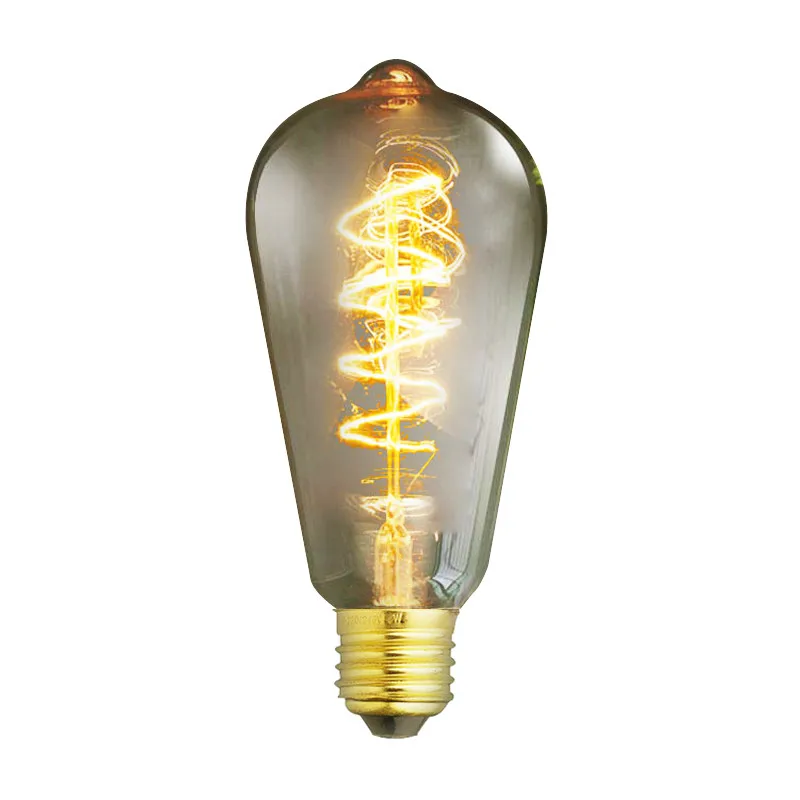 1pcs Edison Bulb Dimmable 40W E26/E27 LED Filament Bulbs ST64 Decorative Warm White Incandescent filament bulb lighting Retro