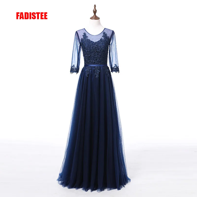 FADISTEE-Robe de Demoiselle d'Honneur Longue et Élégante, Appliques en Dentelle, Demi-Manches, Grande Taille, Transparente, Tenue de Soirée de Mariage, Moins de 50 $