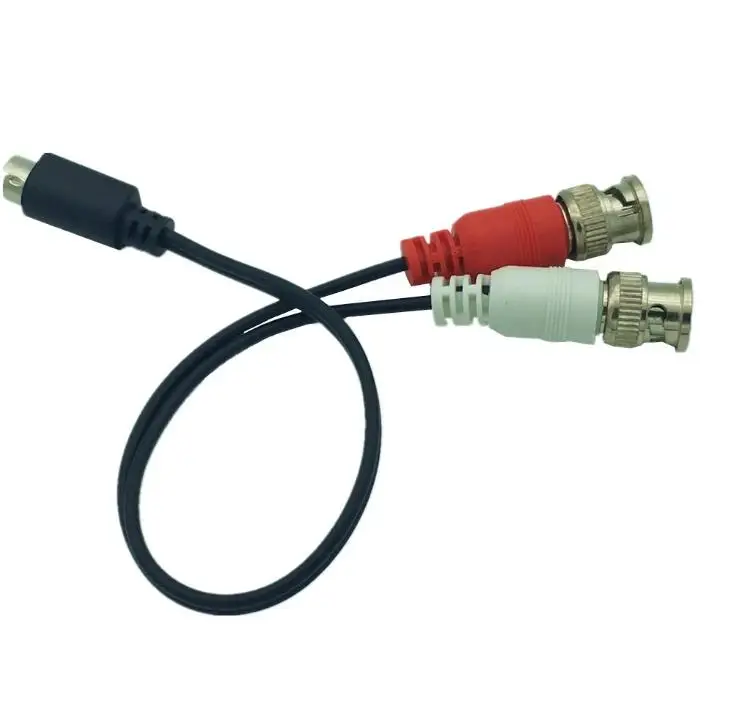 S-Video 4Pin Nam 'Y' cáp (4-Pin S-VHS Nam để Hai BNC Nam Kết Nối) 0.25 m