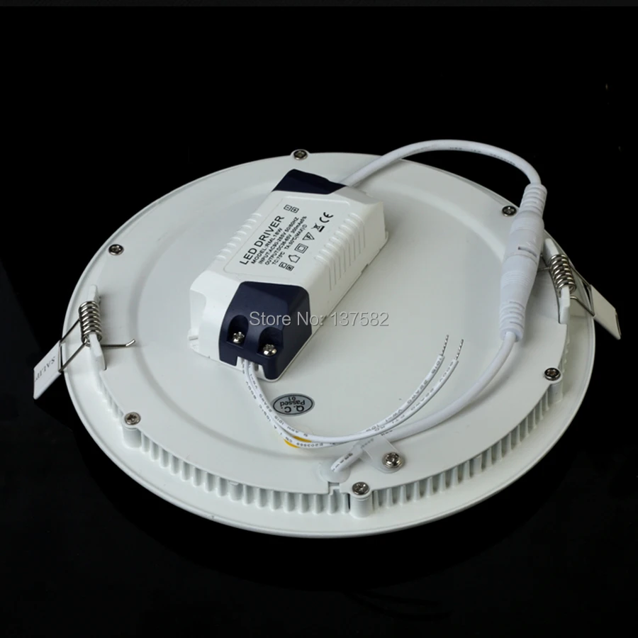 Dimmable LED Ceiling Downlight 6W 9W 12W 15W recessed led panel light with driver AC85-265V Warm White/Cold White DHL/Fedex Free