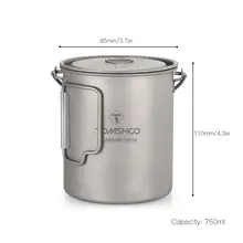 Titanium Water Mug 750ml #5