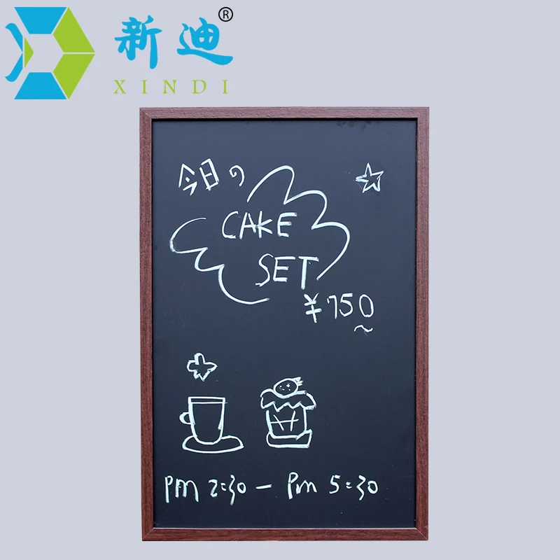 Magnetic 40*60cm BlackBoard MDF Wood Frame ChalkBoard Free Accessories Black Board Dry Erase Board Restaurant Office Supplier