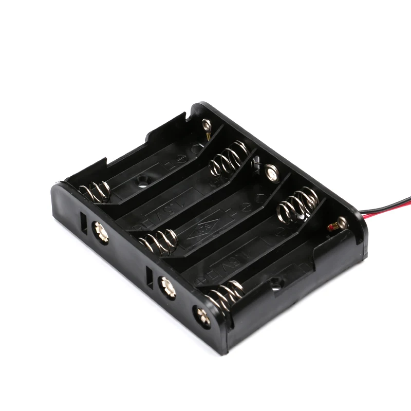 กล่องใส่แบตเตอรี่ขนาด AA ขนาดกล่องใส่กล่อง 1 2 3 4 5 6 8 ช่องกระเป๋าคอนเทนเนอร์ DIY มาตรฐานแบตเตอรี่ชาร์จ