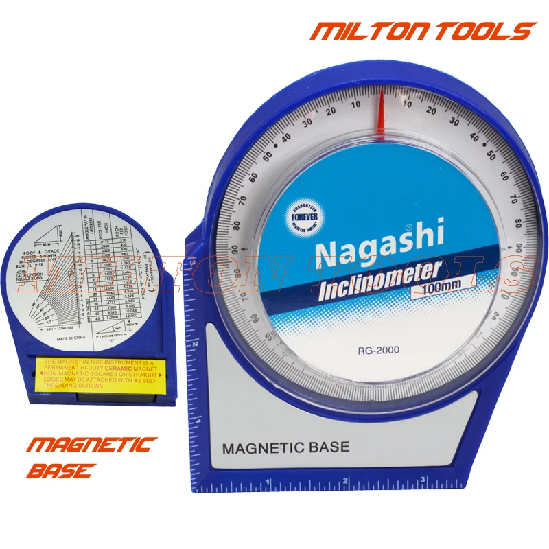 100mm Inclinometer/protractor/tilt/level Meter - Angle Finder Inclinometer