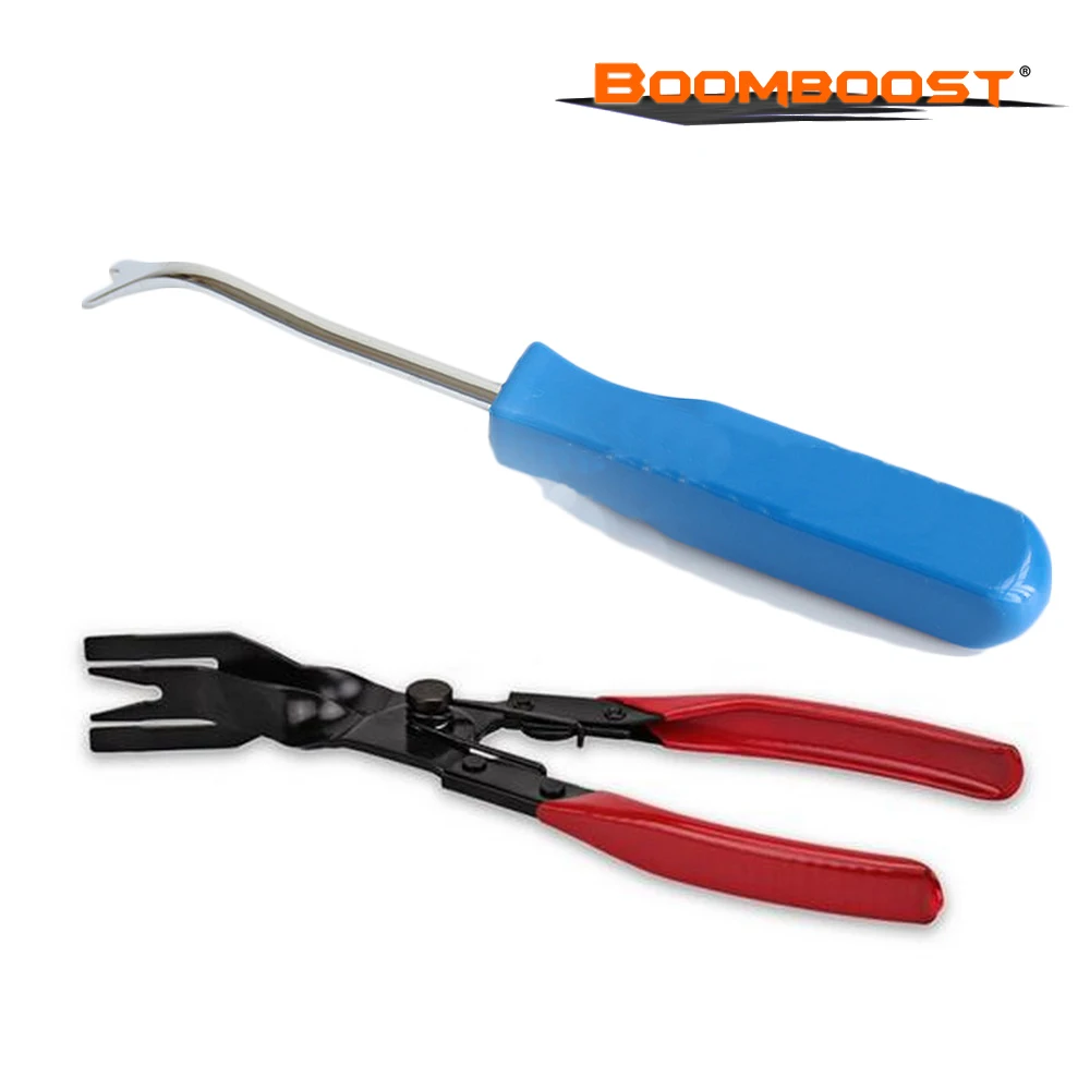 Two turn plastic buckle under the pressure of clamp detached red-handled tongs 4 inch blue plastic buckle screwdriver shank