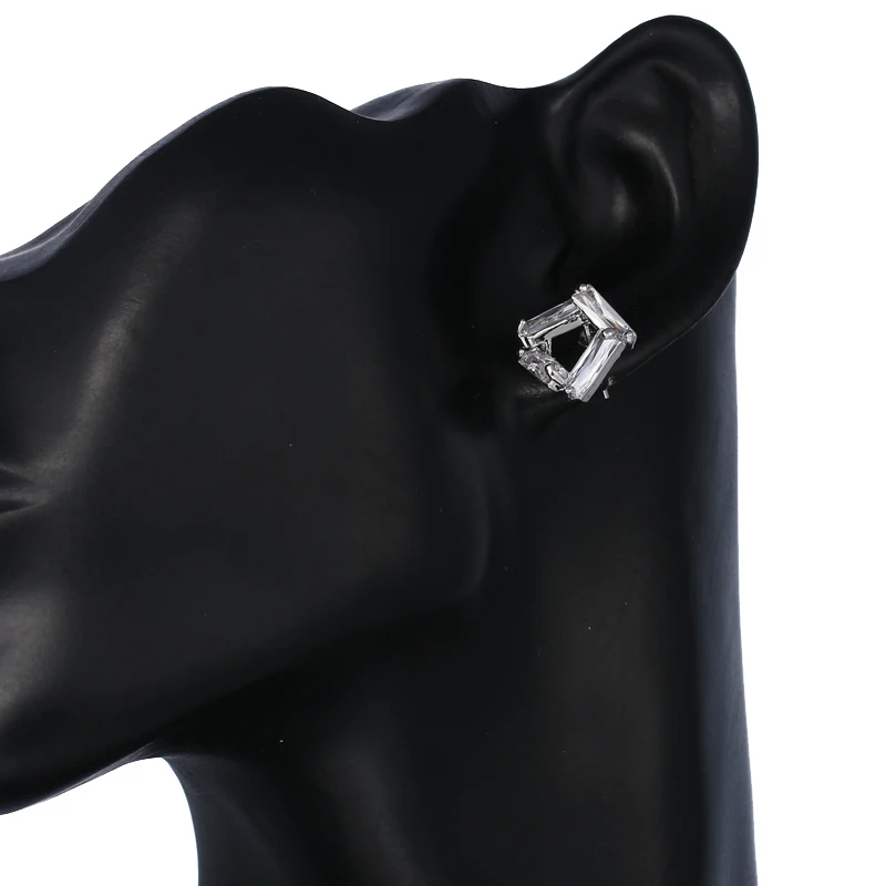 EMMAYA Brincos Fashion Unique Design Silver Color Cute Stud Earrings for Women