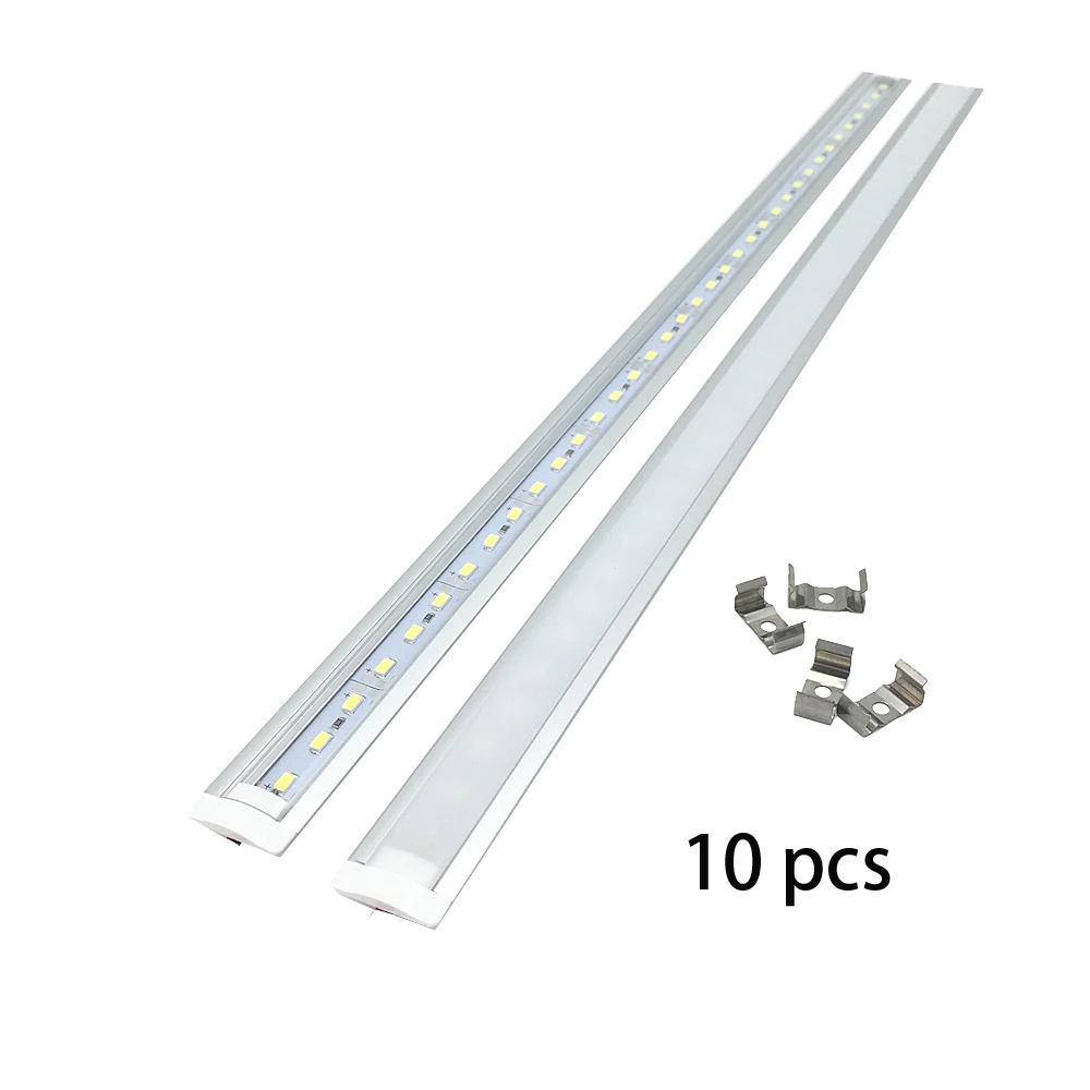 nova tira embutida 10 pecas lote 18w 100cm tira rigida 5730 barra led u sulco luz 72s m dc 12v 5630 tubo duro 01