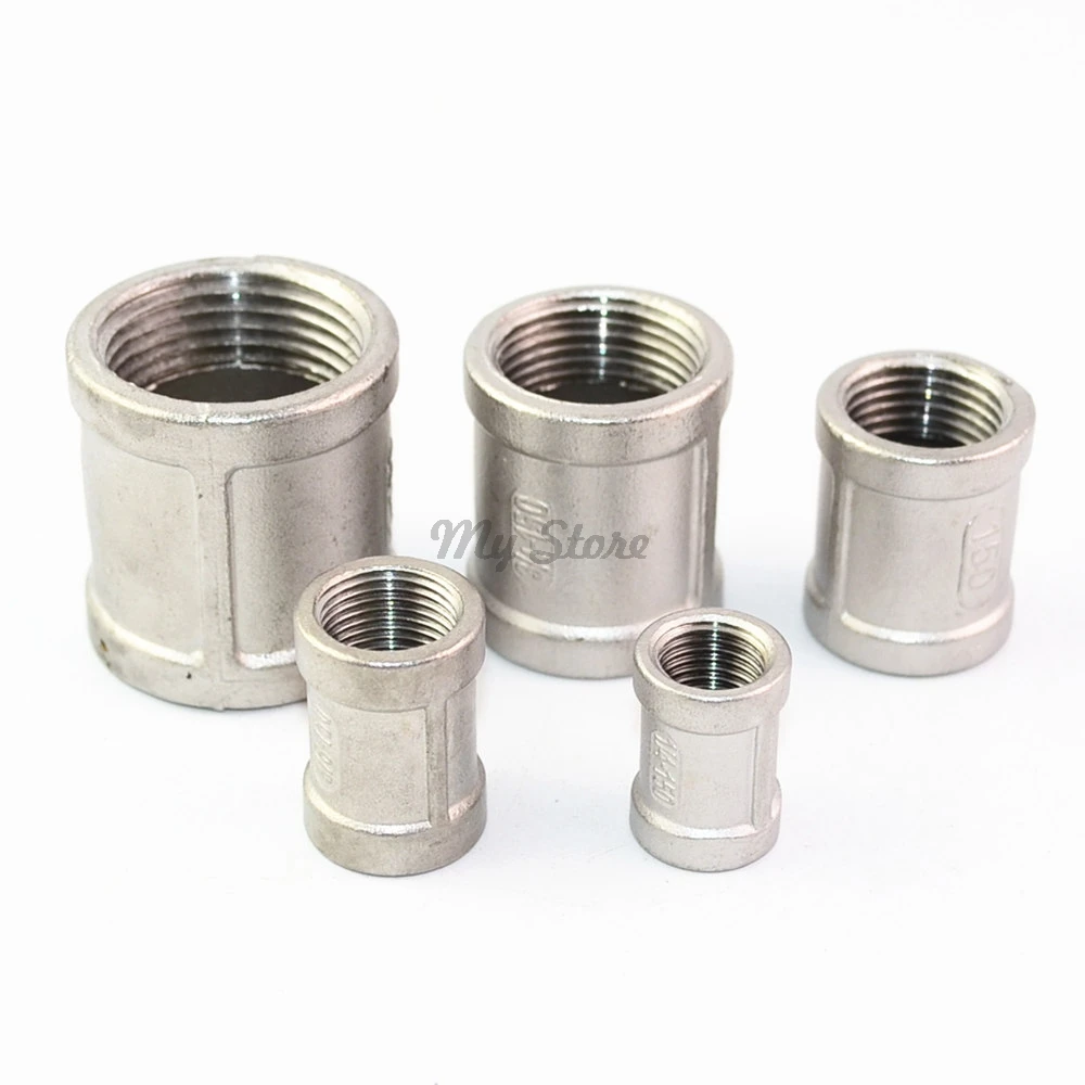 

304 stainless steel nternal thread pipe fittings 1/4'' 1/2'' DN8 DN10 DN15 DN20