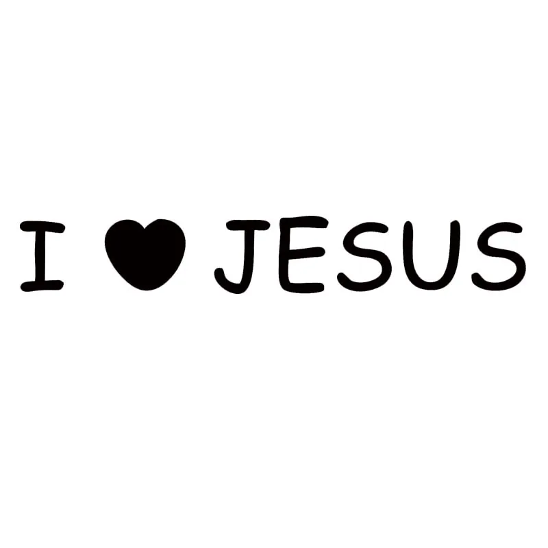 Car Sticker Funny I Love Jesus Car Styling Vinyl  Church God Christian Religious Faith Car Motorcycle Decal Jdm