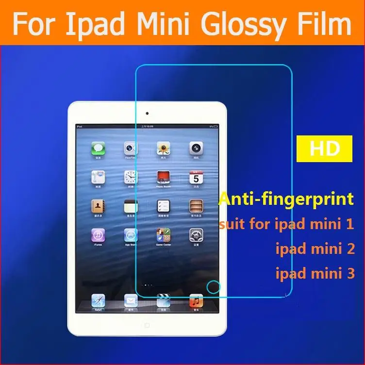 BEST Anti-fingerprint Clear glossy Screen Protector film For iPad mini 1 2 3 7.9