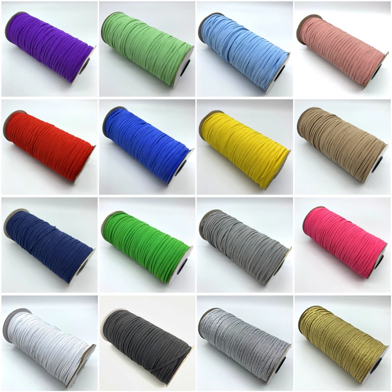 5Yards/lot 3mm High-Elastic Sewing Elastic Ribbon Elastic Spandex Band Trim Sewing Garment Accessories Lace Trim