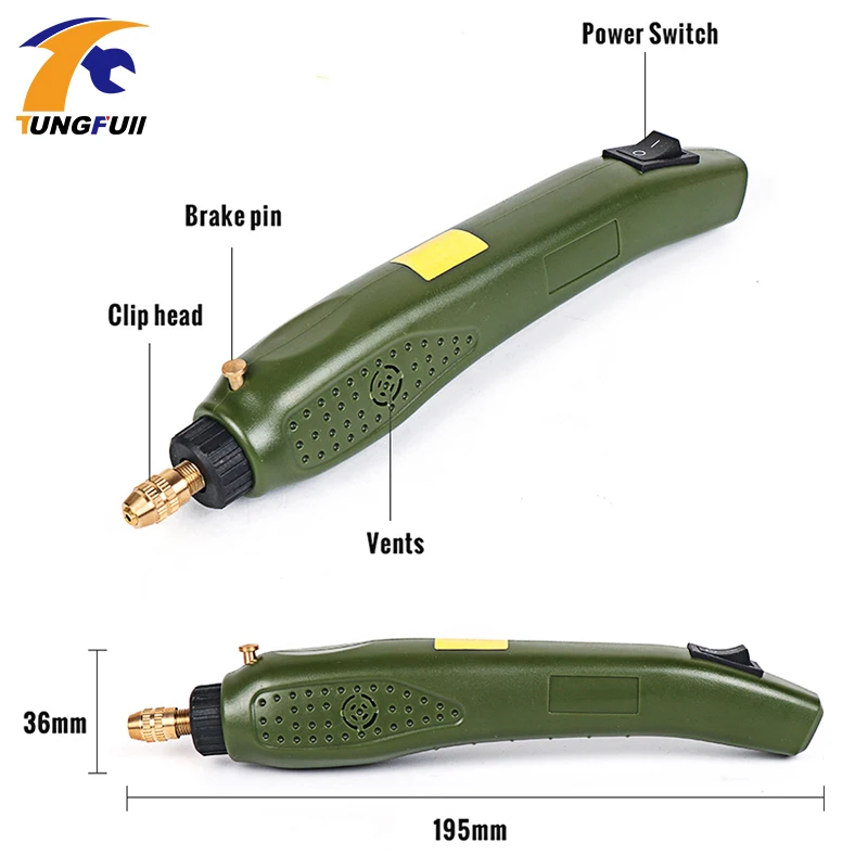 Tungfull Rotary Power Tool accessori per trapano elettrico portatile per trapano elettrico Dremel Grinding trapano elettrico a mano