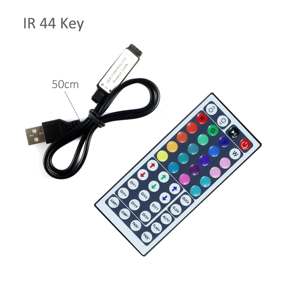 USB LED Controller 5V Mini 3 17 44 24 Key IR RF RGB Remote Wireless Controller Infrared for 5050 3528 RGB LED Strip Light