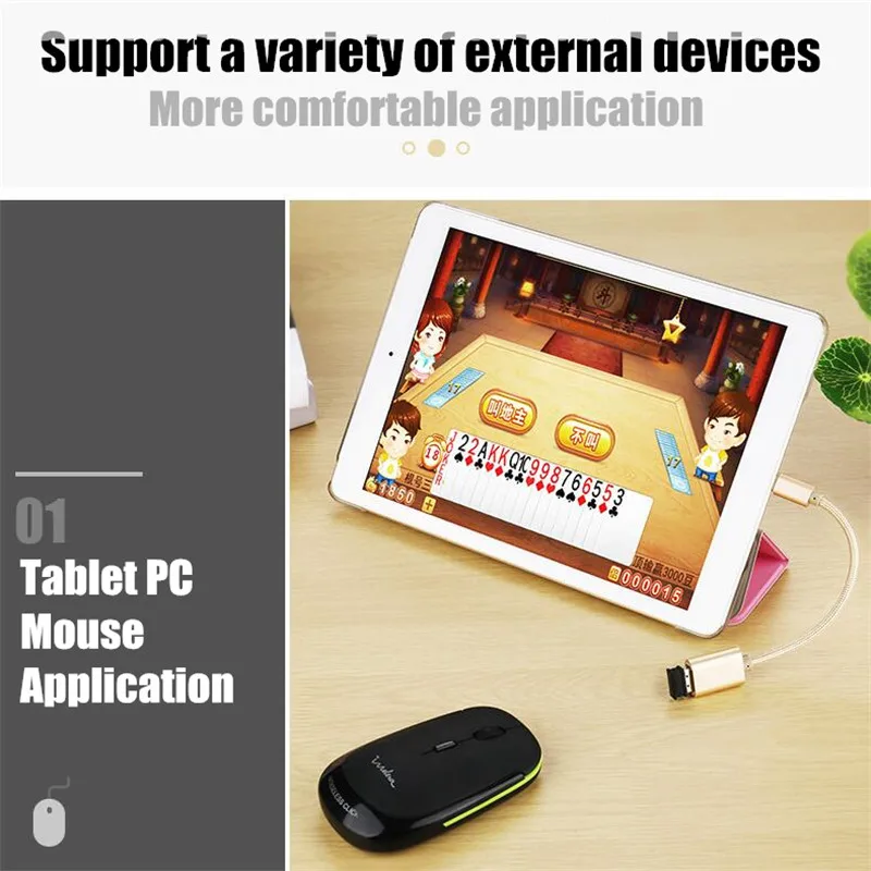 USB2.0 High Speed Type-C OTG Adapter Micro USB Female to Type C Male Converter for Samsung Galaxy Note 8 S8/A5/A7/Oneplus 5/LG