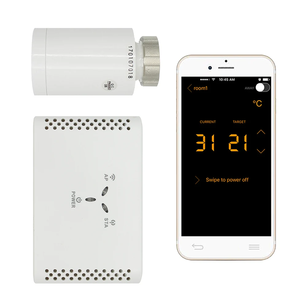 

Programmable thermostat digital WIFI by smartphone App thermostatic radiator valve wireless temperature controller