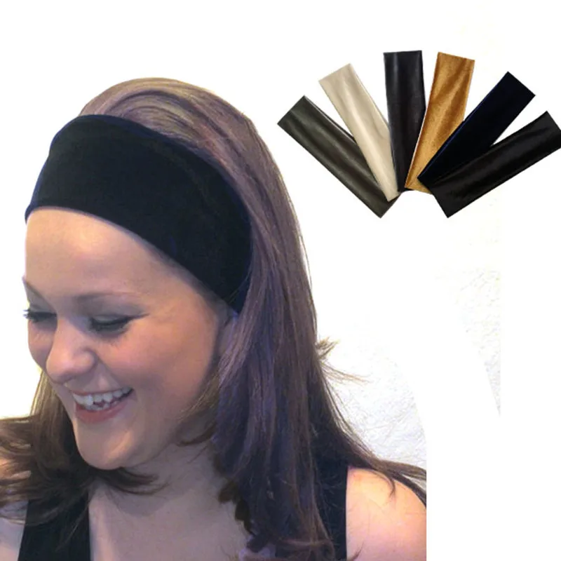 Op Verkoop 1Pcs 2018 Nieuwe Elastische Fluwelen Haar Riem Meisje Yoga Hoofdband Accessoires Zwarte Haarbanden Tie Voor Vrouwen leisure Meisjes