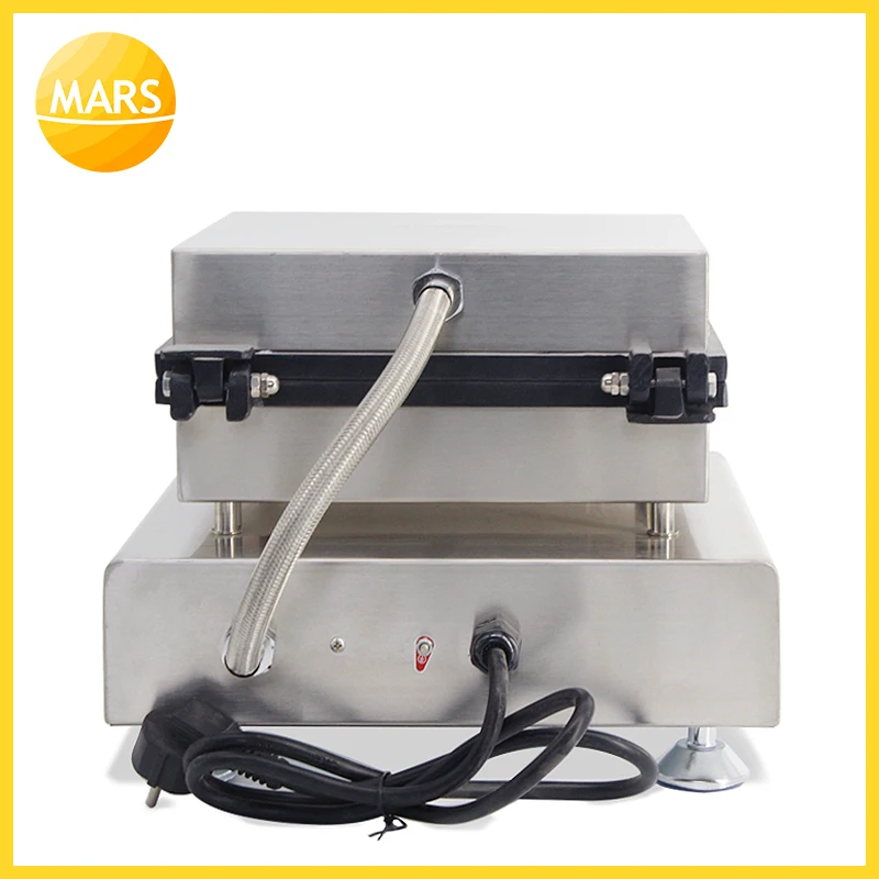Mars-máquina de gofres antiadherente para uso comercial, horno eléctrico de Bélgica, para hacer pan y muffin