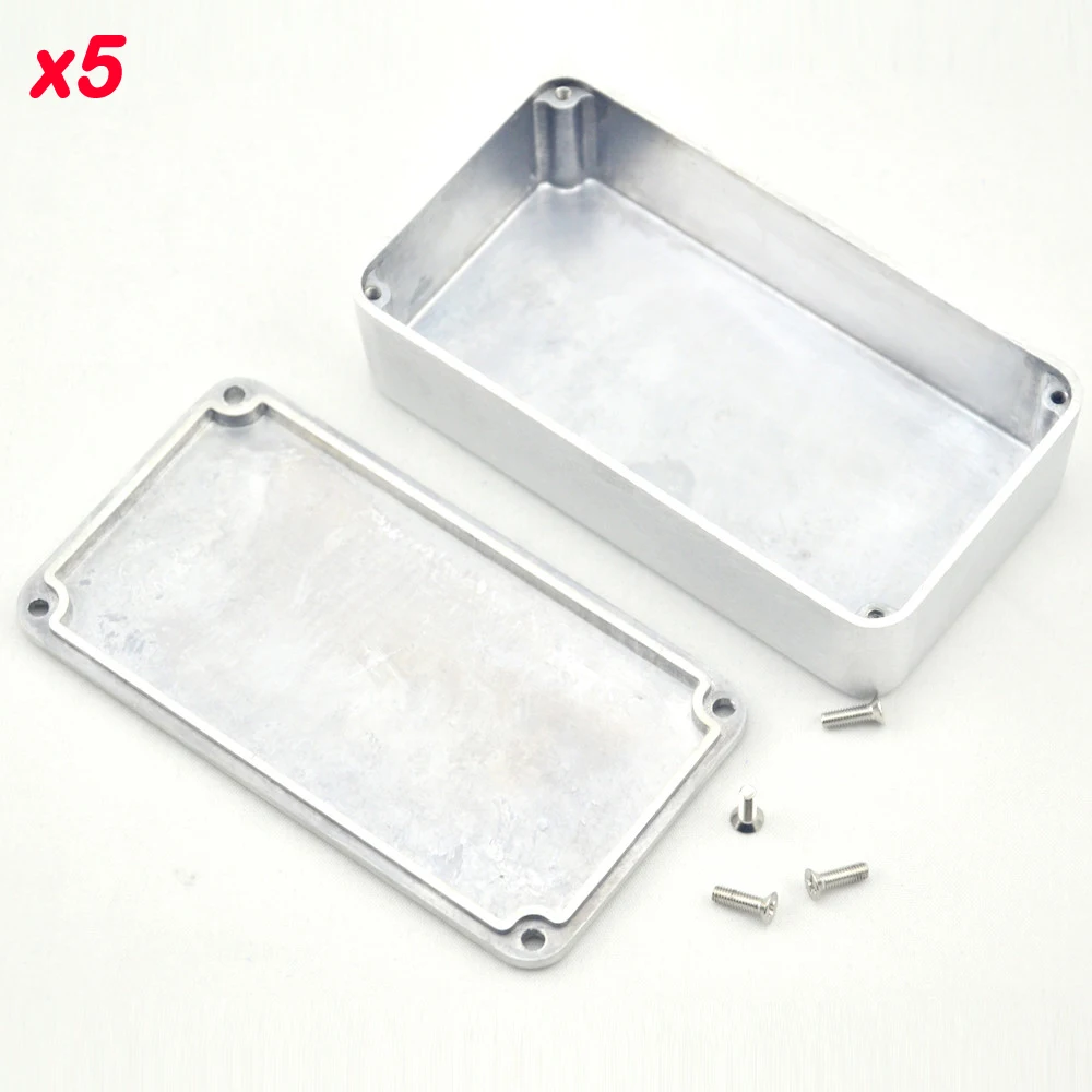 5 X 1590B/ Style Aluminum Stomp Box  for DIY Guitar Pedal Kit LANDTONE