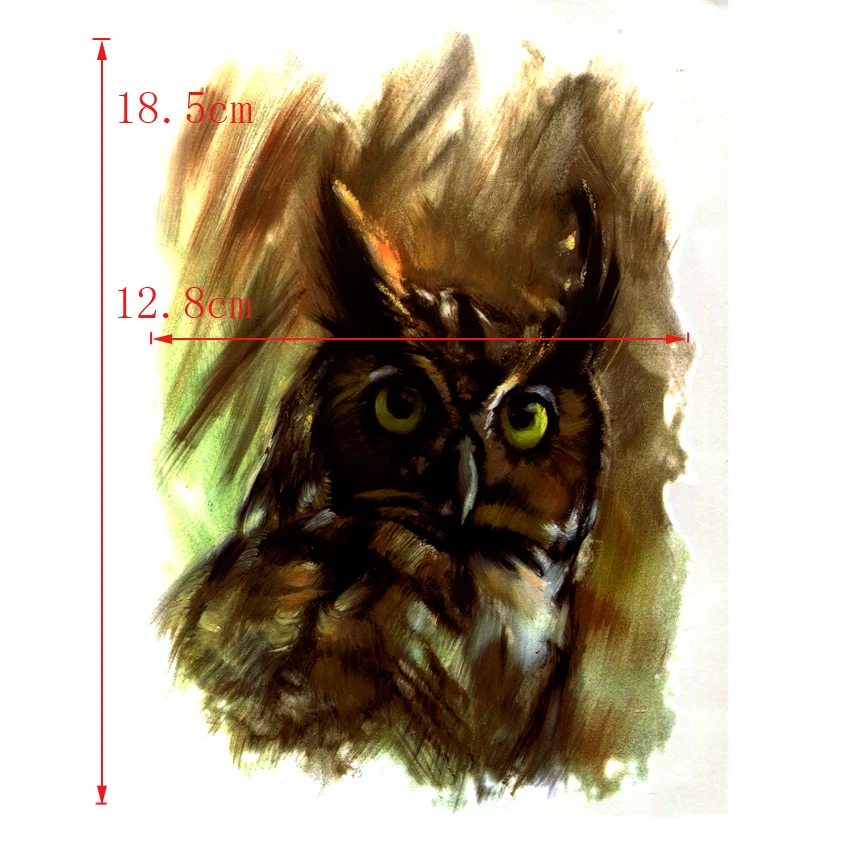 Owl In the Night Waterproof Temporary Tattoo Sticker Tatuajes Tatoo Sleeve Henna Tattoo Decals Body Art cheap stuff stickers