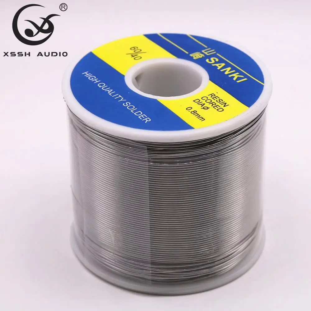 XSSH YIVO الصوت لتقوم بها بنفسك OEM ODM ملحقات الأسلاك عالية الجودة قطر 0.8 مللي متر الوزن 250 جرام 800 جرام SN60/PB40 سلك لحام الأساسية الوردية