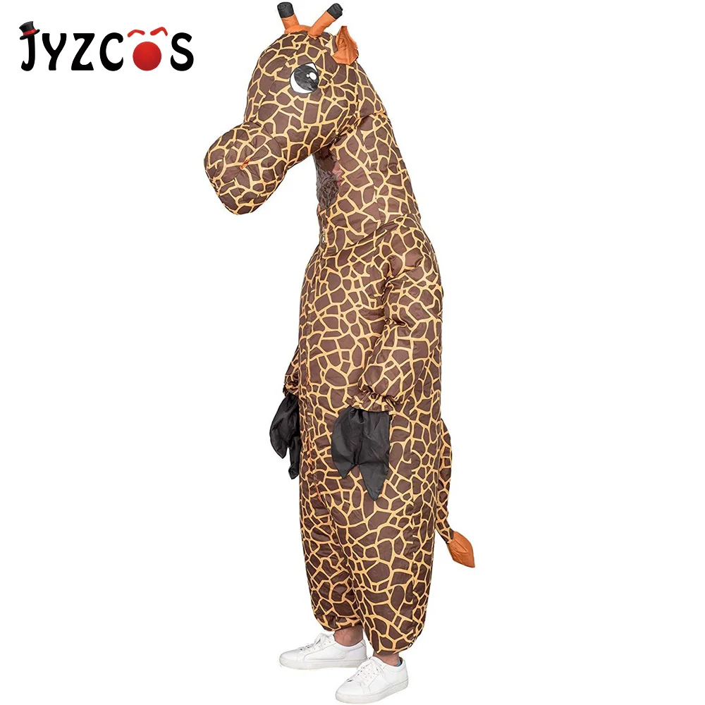 JYZCOS Inflatable Giraffe Costume Purim Halloween Party Costume Adult Cosplay Suit Fantasy Woman Dress Carnival Mascot Costume