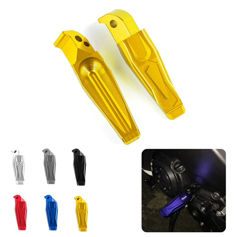 Motorcycle Foot Pegs Rear Footrest Passenger Pedals for Yamaha Tmax 500/530 for MT03/MT07/MT09/MT10/MT125/XSR700/XSR900/YZF-R3