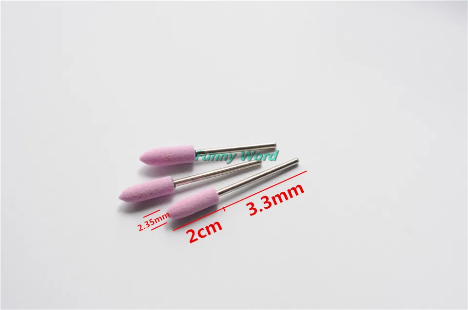 Dentista 100PCs 2.35mm Assorted Gravel thick Mounted Point Burs Polisher