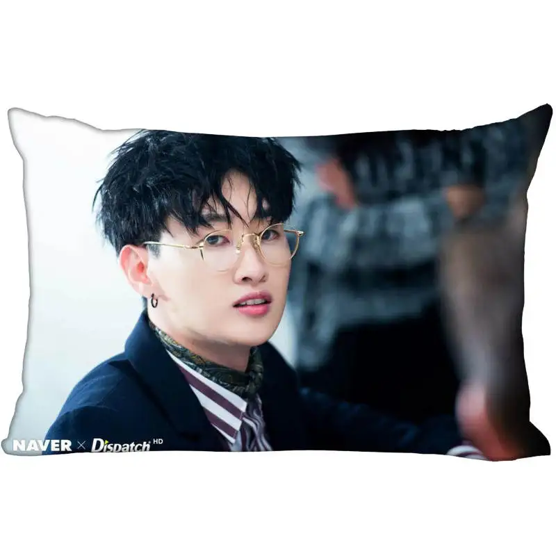 

New Arrival Custom Super Junior HyukJae Satin Pillowcase 35x45cm (one side) Printed Zipper Pillow Cover Custom your image gift