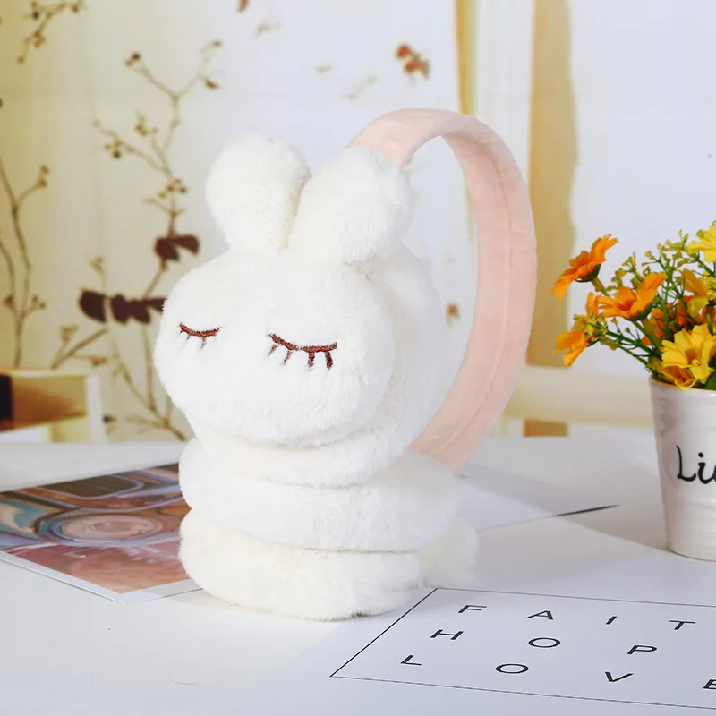 New Cute Winter Warm Earmuff For Girls And Boys Plush Warm Rabbit Earcap Children Lovely Winter Earmuffs Ear Cover Earwarmers