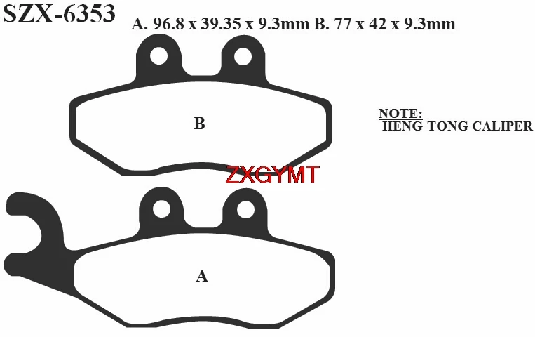 Brake Pad Set for GILERA VX 125 VX125 Runner 4T Hengtong cal. 2001 - 2012 Front Rear 12 01 11 10 09 08 07 06 05 04 03 02