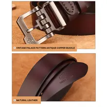 Leather Men’s Belt with Buckle #6