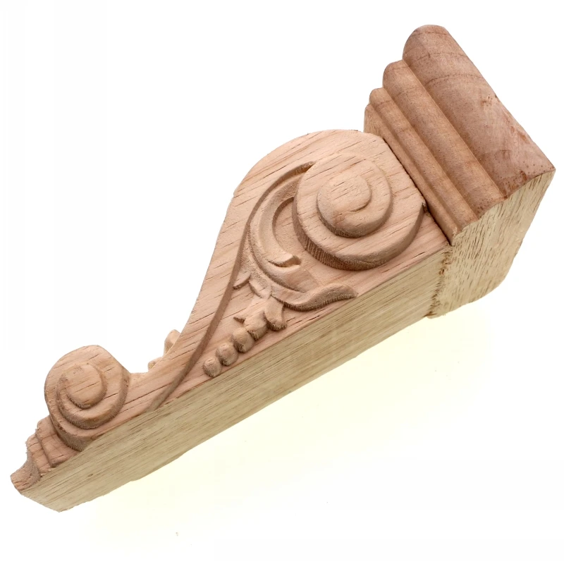 RUNBAZEF Rome Wood Wardrobe Decorative Corbel Applique Stigma  Carved Shavings Wedding Decoration Miniaturas Craft Home Decor