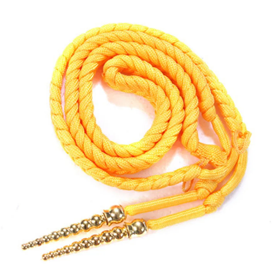 สีเหลืองยกเชือกความปลอดภัยชุดอุปกรณ์เสริมSash Ceremonial Cordage