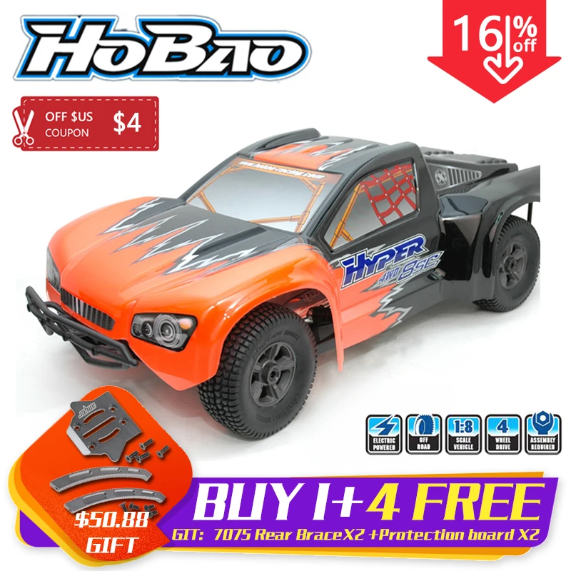 OFNA/HoBao Hyper 8SC 1/8 80% ARR Electric Monster truck Buggy 4WD off-Road RC car Remote Control Model Vehicle Toys